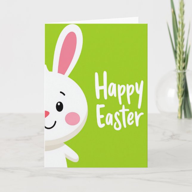 Green Spring Creature Smile Card (Front)