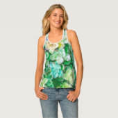 Green Spring Florals by Cindy Bendel Tank Top (Front Full)