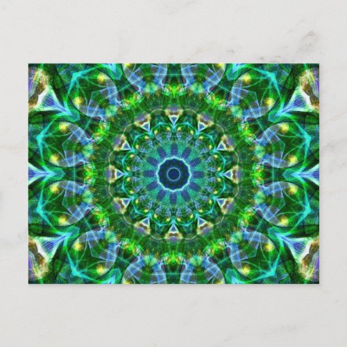 Green Spring Kaleidoscope Postcard