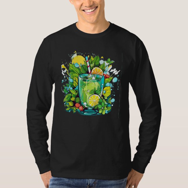 Green Springtime soft drink for spring Feelings T-Shirt (Front)