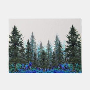 GREEN SPRUCE FOREST DOORMAT