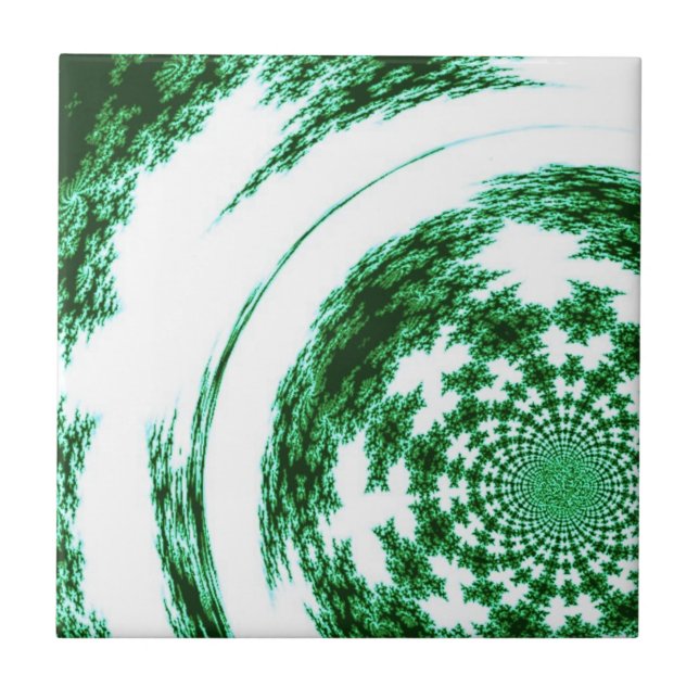 Green Spun Thread Tile (Front)