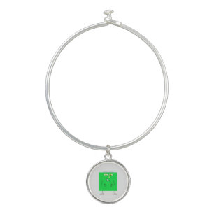 Green Square Guy Bangle Bracelet