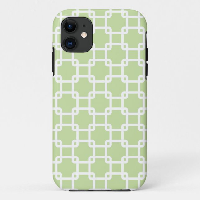 Green Square Link Barely There iPhone 5 Case (Back)