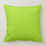Green square throw pillow