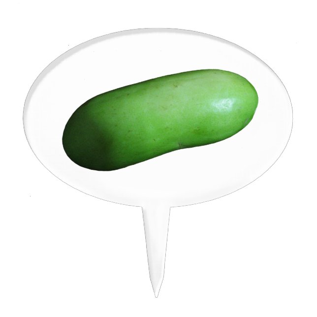 Green Squash (Winter Melon) Cake Topper (Front)