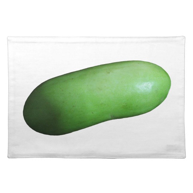 Green Squash (Winter Melon) Cloth Placemat (Front)