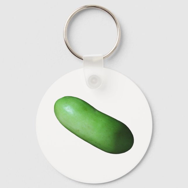 Green Squash (Winter Melon) Keychain (Front)