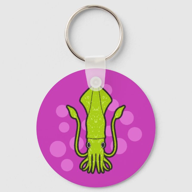 Green Squid Keychains (Front)