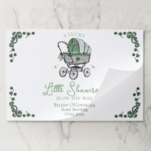 Green St Patrick's Day Baby Shower Paper Placemats