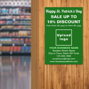 Green St. Patrick's Day Business Sale Poster