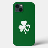 Green St Patricks Day Irish Patty's Heart Shamrock