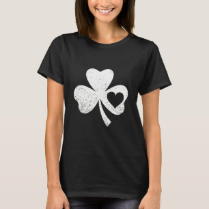 Green St Patricks Day Irish Patty's Heart Shamrock T-Shirt