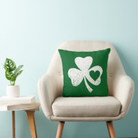 Green St Patricks Day Irish Patty's Heart Shamrock