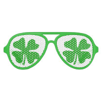 Green St Patricks Day shamrock party shades Green St Patricks Day shamrock party shades