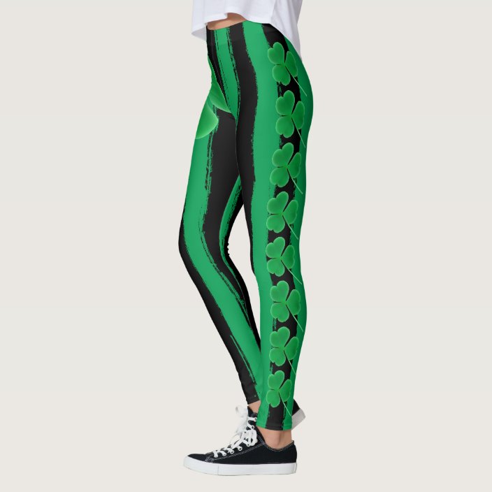 Green Leggings St Patty's Day Cheap 