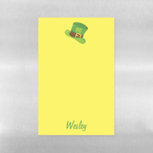 Green St. Patrick's Hat Magnetic Dry Erase Sheet