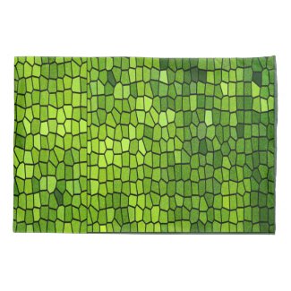 Green Stain Glass Look Pillow Case