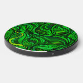 Green Stained Glass Abstract Wireless Charger (Front 2)