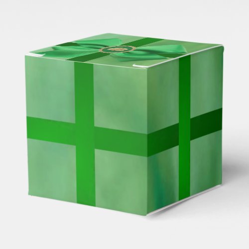 Green Stained Glass Favor Boxes