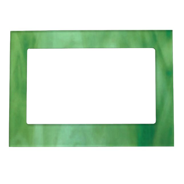 Green Stained Glass Magnetic Photo Frame (Front)