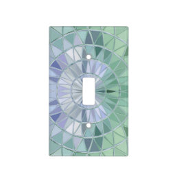 Green Stained Glass Window Light Switch Cover