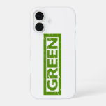 Green Stamp iPhone 16 Case