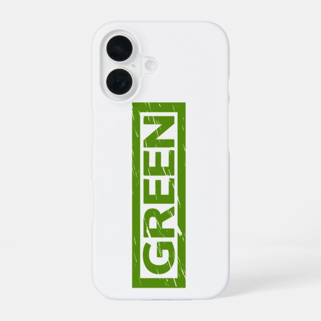 Green Stamp Iphone Case (Back)