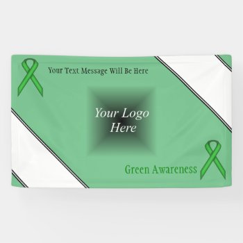 Green Standard Ribbon By Kenneth Yoncich Banner by KennethYoncich at Zazzle