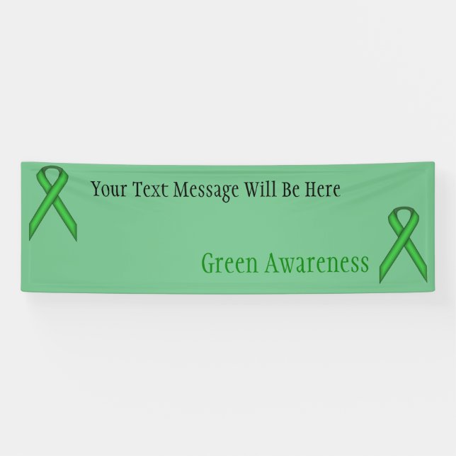 Green Standard Ribbon by Kenneth Yoncich Banner (Horizontal)