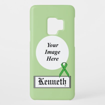 Green Standard Ribbon by Kenneth Yoncich Case-Mate Samsung Galaxy S9 Case