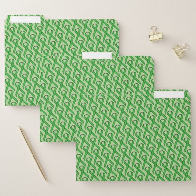 Green Standard Ribbon by Kenneth Yoncich File Folder (Set)