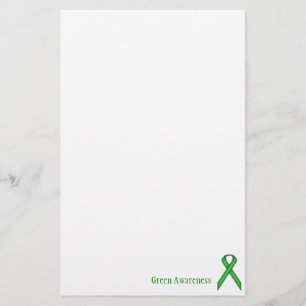 Green Standard Ribbon by Kenneth Yoncich Stationery