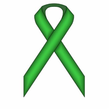 Green Standard Ribbon By Kenneth Yoncich Statuette by KennethYoncich at Zazzle