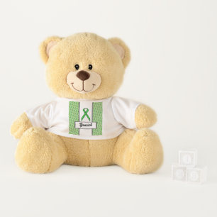 Green Standard Ribbon by Kenneth Yoncich Teddy Bear