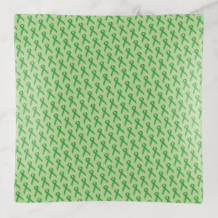 Green Standard Ribbon by Kenneth Yoncich Trinket Tray