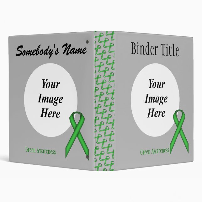 Green Standard Ribbon Template by Kenneth Yoncich Binder (Background)