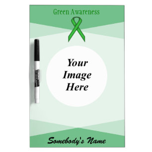 Green Standard Ribbon Template by Kenneth Yoncich Dry-Erase Board