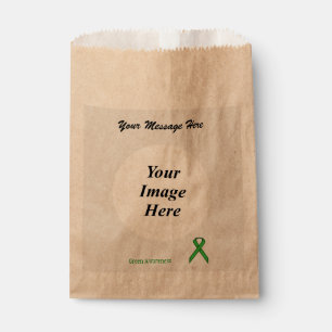 Green Standard Ribbon Template by Kenneth Yoncich Favor Bag
