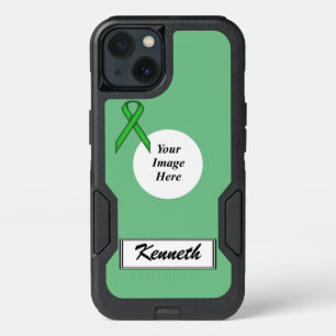 Green Standard Ribbon Template by Kenneth Yoncich iPhone 13 Case