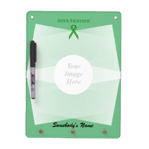 Green Standard Ribbon Template Dry Erase Board