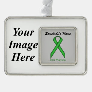 Green Standard Ribbon Tmpl (H-I)by Kenneth Yoncich Christmas Ornament