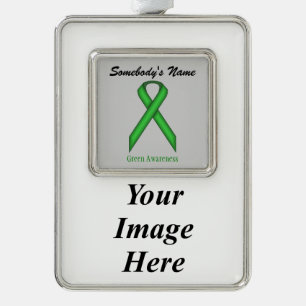 Green Standard Ribbon Tmpl (V-I)by Kenneth Yoncich Ornament