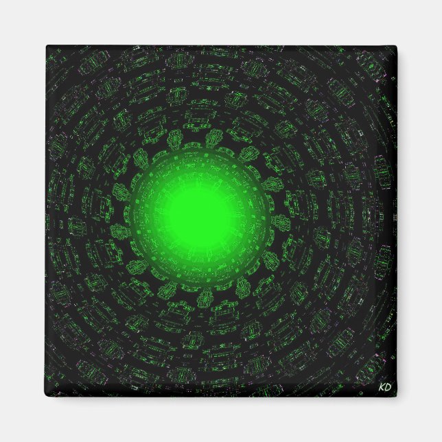 Green Star Magnet (Front)