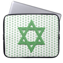 Green Star of David Seamless