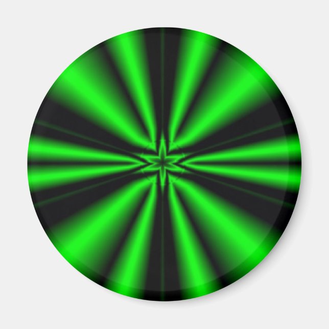 Green Star of Hope Magnet (Front)