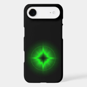 Green Star of Hope on black iPhone 17 Air Case