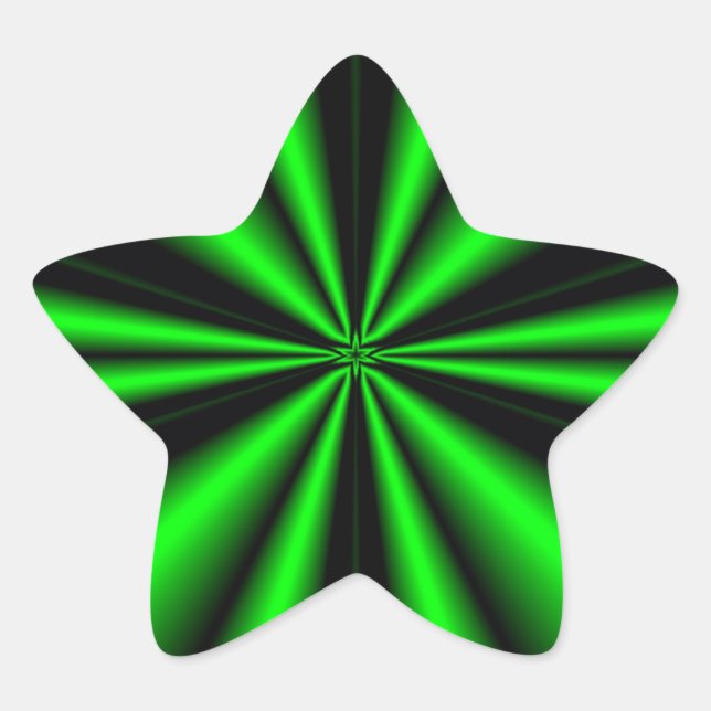 Green Star of Hope Star Sticker (Front)