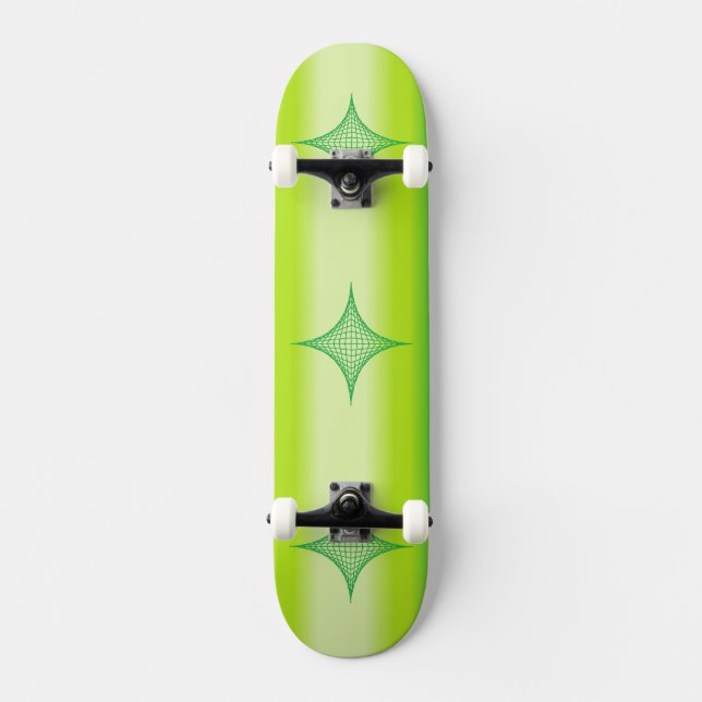 Green Star Skateboard Deck (Front)