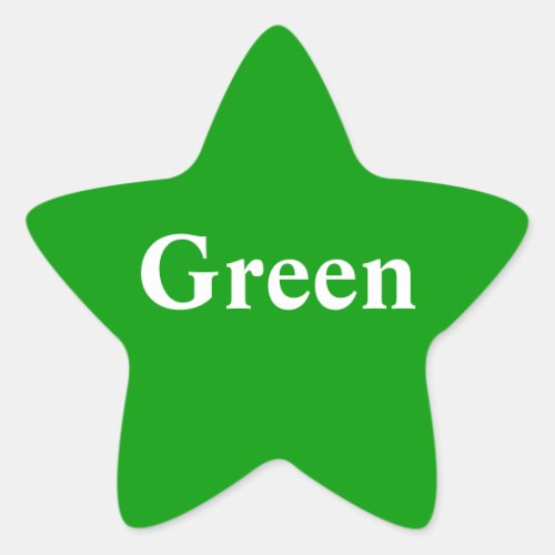 Green star Sticker